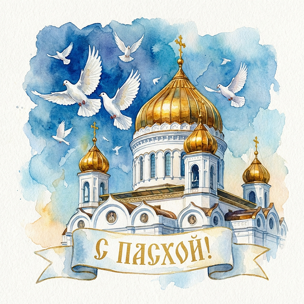 С праздником Пасхи!